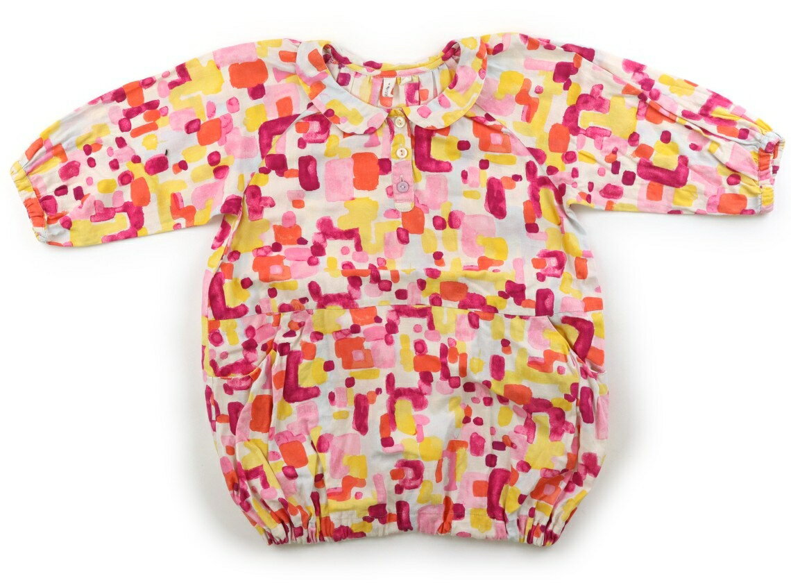 Rakuten - ラーゴム Lagom ワンピース 110 女の子 オフホワイト・ピンク・イエロー他・総柄 子供服 ベビー服 キッズ アウトレット ユーズド 【中古】キッズ・ベビー・マタニティ
