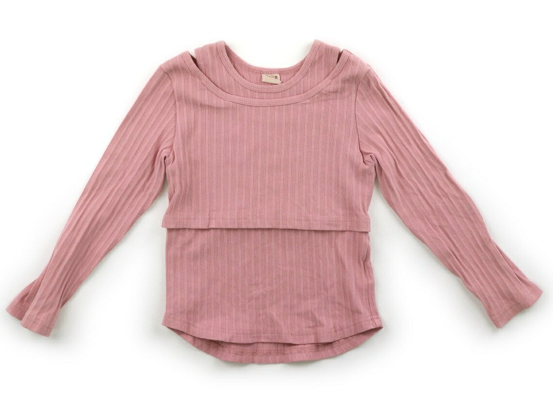 Rakuten - プティマイン petit main Tシャツ・カットソー 120 女の子 ピンク 子供服 ベビー服 キッズ アウトレット ユーズド 【中古】キッズ・ベビー・マタニティ