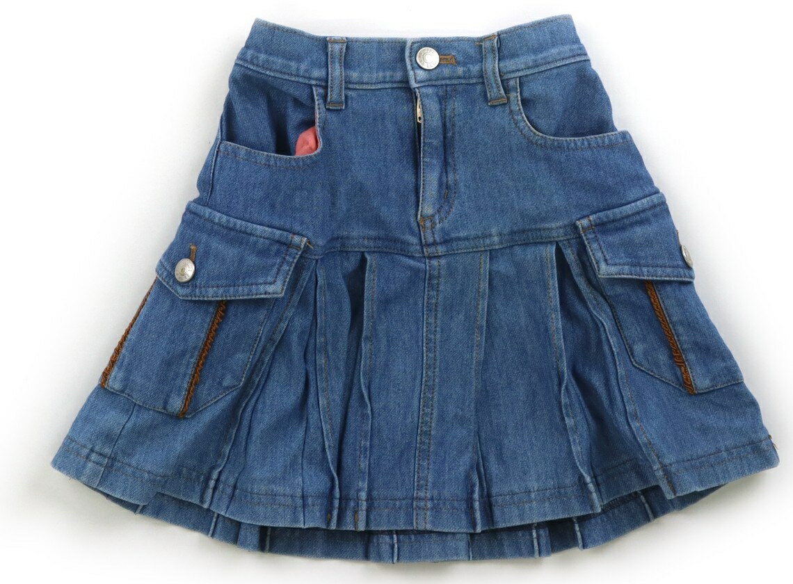 コムサデモード COMME CA DU MODE スカート 110 女の子 デニムブルー 子供服 ベビー服 キッズ アウトレット ユーズド 【中古】キッズ・ベビー・マタニティ