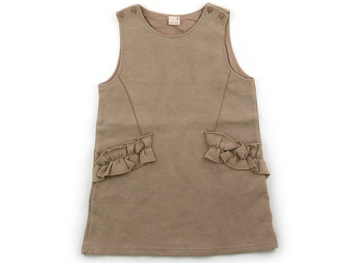 プティマイン petit main ジャンパースカート 120 女の子 キャメル 子供服 ベビー服 キッズ アウトレット ユーズド 【中古】キッズ・ベビー・マタニティ