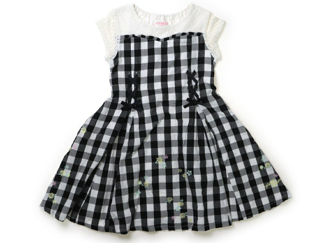 メゾピアノ mezzo piano ワンピース 140 女の子 黒、白 子供服 ベビー服 キッズ アウトレット ユーズド 【中古】キッズ・ベビー・マタニティ