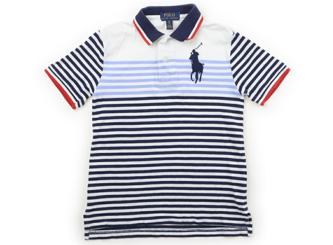 Polo衫 - ポロラルフローレン POLO RALPH LAUREN ポロシャツ 140 男の子 ネイビー・ホワイト他・ボーダー 子供服 ベビー服 キッズ アウトレット ユーズド 【中古】キッズ・ベビー・マタニティ