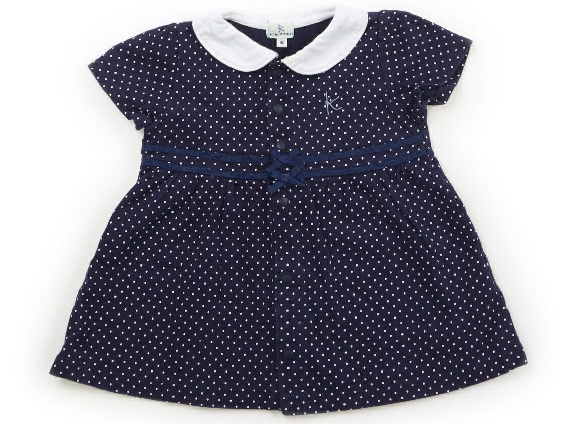 組曲 Kumikyoku チュニック 90 女の子 ネイビー・ドット 子供服 ベビー服 キッズ アウトレット ユーズド 【中古】キッズ・ベビー・マタニティ