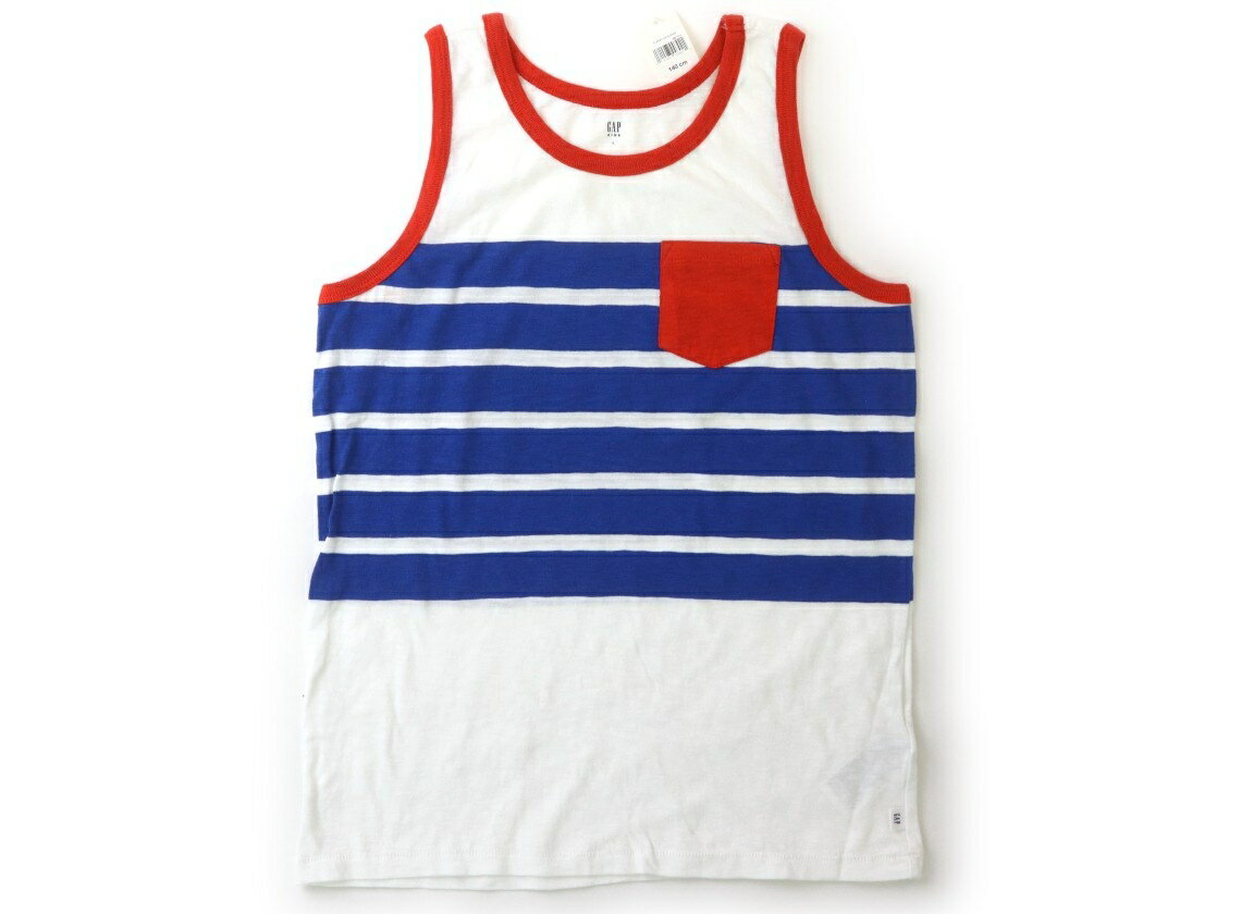 GAP Tank Top/Camisole, Size 140, Boys, White/Blue/Red, Children's Clothing, Baby Clothes, Kids, Outlet, Used [Pre-owned] Kids, Baby, Maternity