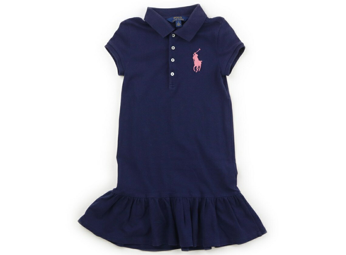ポロラルフローレン POLO RALPH LAUREN ワンピース 120 女の子 紺 子供服 ベビー服 キッズ アウトレット ユーズド 【中古】キッズ・ベビー・マタニティ