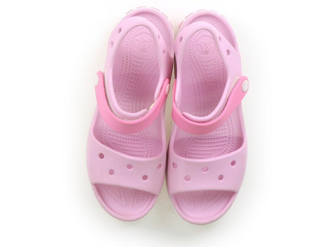 クロックス CROCS サンダル 靴20cm〜 女の子 ピンク 子供服 ベビー服 キッズ アウトレット ユーズド 【中古】キッズ・ベビー・マタニティ