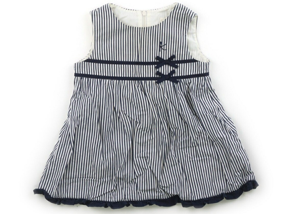 組曲 Kumikyoku ワンピース 90 女の子 紺、白 子供服 ベビー服 キッズ アウトレット ユーズド 【中古】キッズ・ベビー・マタニティ