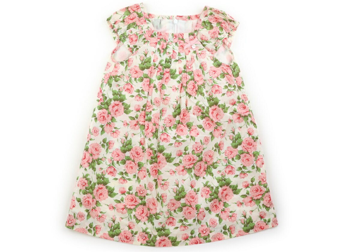 Rakuten - タルティーヌエショコラ Tartine et Chocolat ワンピース 100 女の子 ホワイト・ピンク・花柄 子供服 ベビー服 キッズ アウトレット ユーズド 【中古】キッズ・ベビー・マタニティ