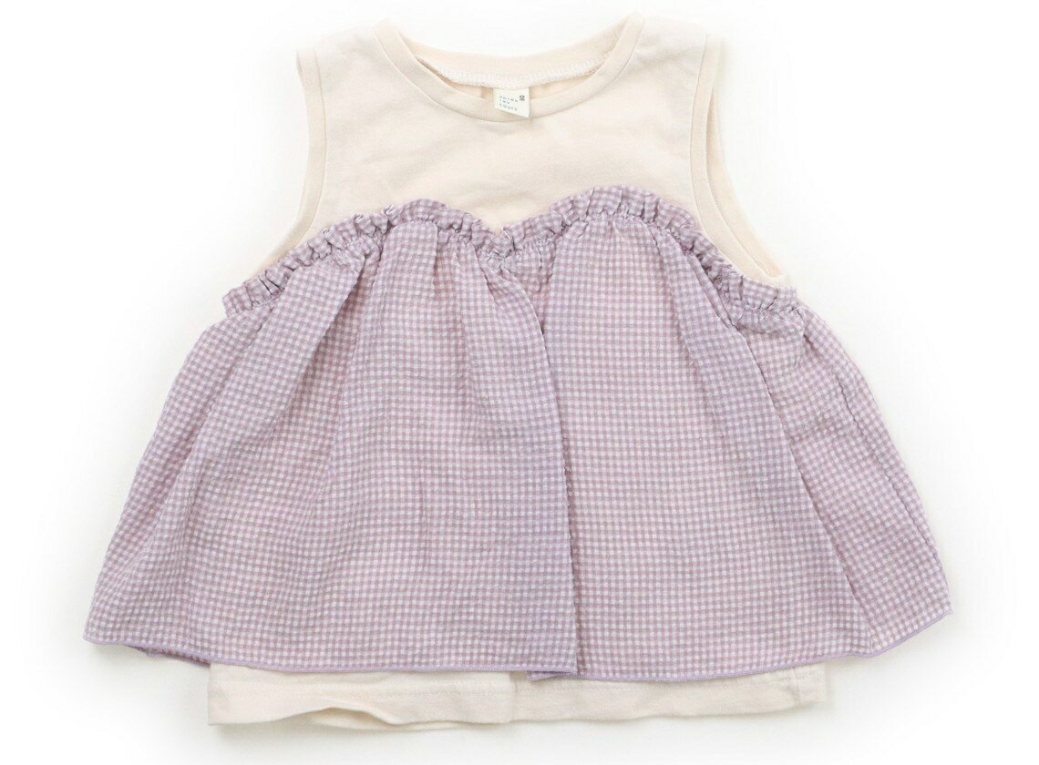 アプレレクール apres les cours タンクトップ・キャミソール 80 女の子 オフホワイト、紫、チェック柄 子供服 ベビー服 キッズ アウトレット ユーズド 【中古】キッズ・ベビー・マタニティ