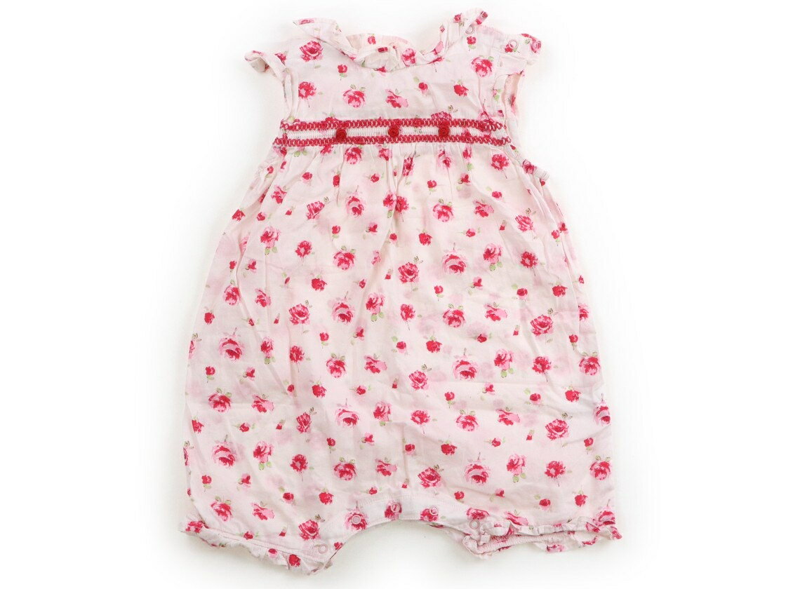 べべ BeBe カバーオール 80 女の子 ピンク系・花柄 子供服 ベビー服 キッズ アウトレット ユーズド 【中古】キッズ・ベビー・マタニティ