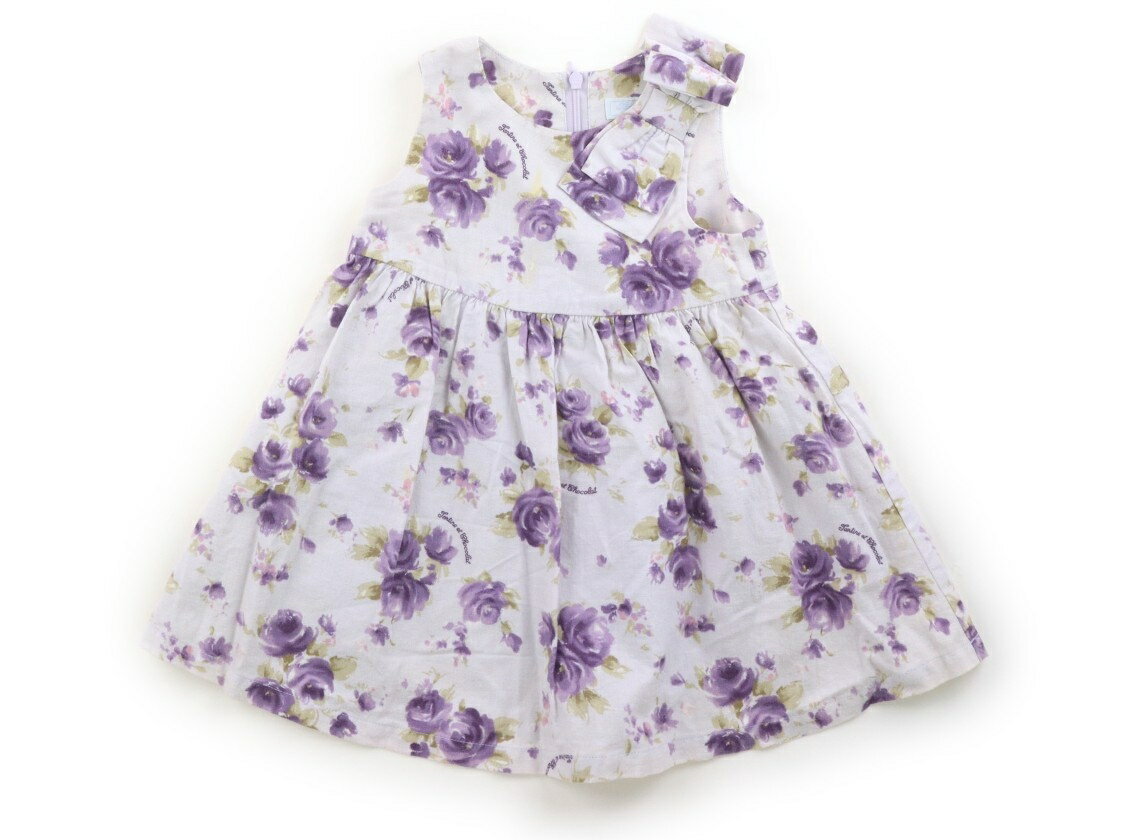 タルティーヌエショコラ Tartine et Chocolat ジャンパースカート 90 女の子 花柄ラベンダー 子供服 ベビー服 キッズ アウトレット ユーズド 【中古】キッズ・ベビー・マタニティ