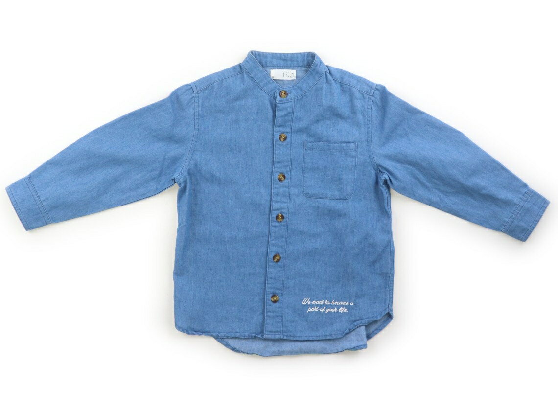 Rakuten - ビールーム b.ROOM シャツ・ブラウス 100 男の子 ブルー 子供服 ベビー服 キッズ アウトレット ユーズド 【中古】キッズ・ベビー・マタニティ