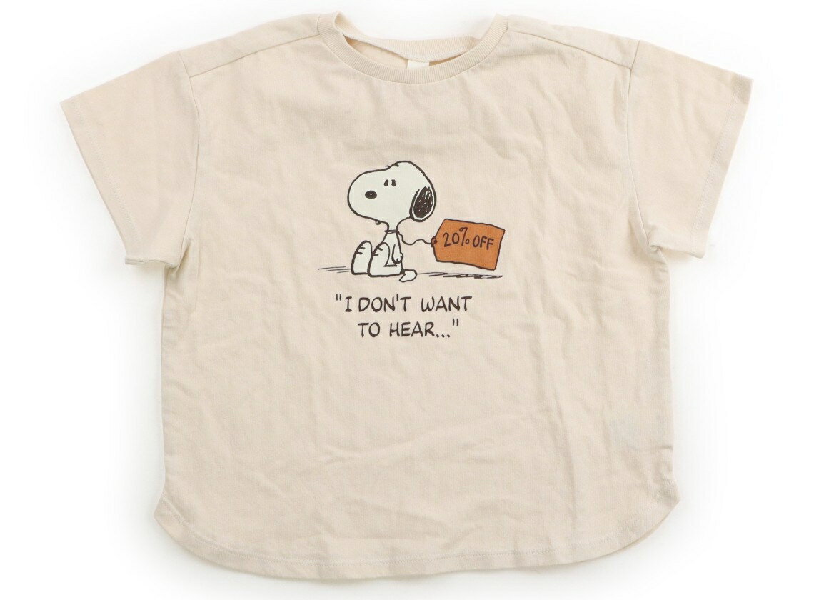 アプレレクール apres les cours Tシャツ・カットソー 120 女の子 ベージュ・スヌーピー 子供服 ベビー服 キッズ アウトレット ユーズド 【中古】キッズ・ベビー・マタニティ