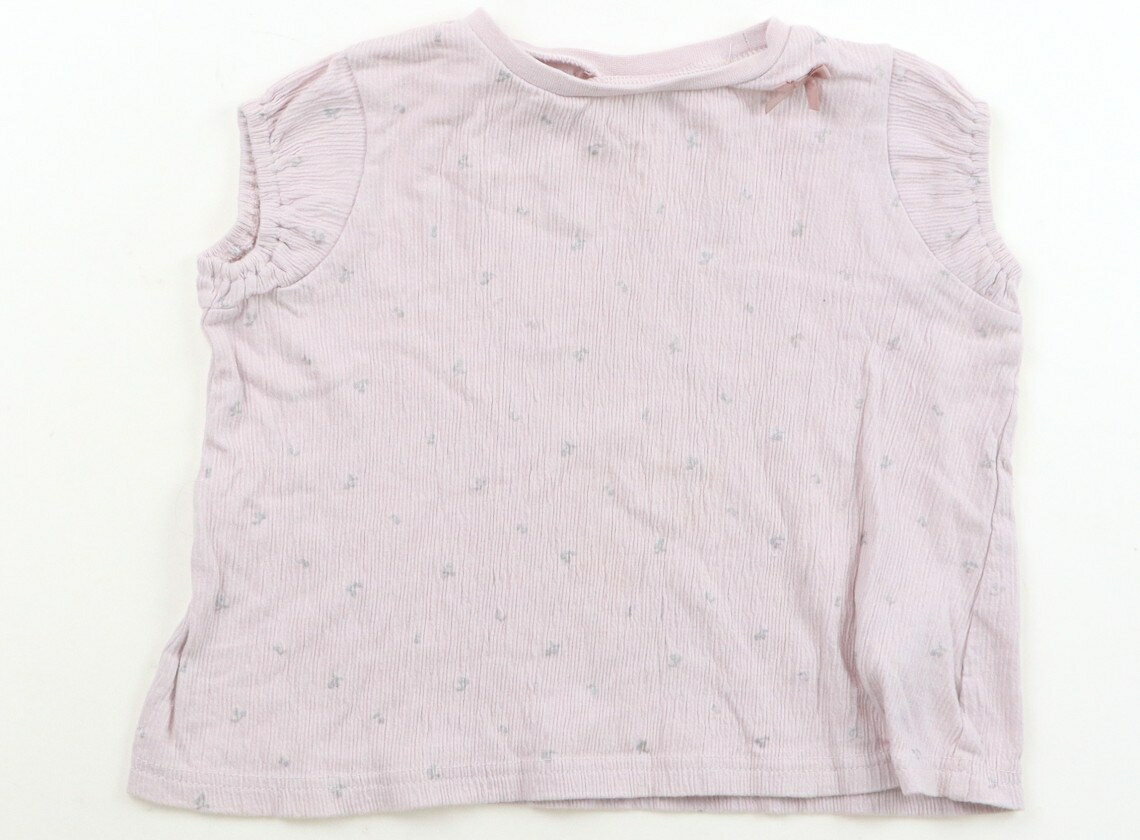 Rakuten - プティマイン petit main Tシャツ・カットソー 90 女の子 くすみピンク、銀、サクランボ柄 子供服 ベビー服 キッズ アウトレット ユーズド 【中古】キッズ・ベビー・マタニティ