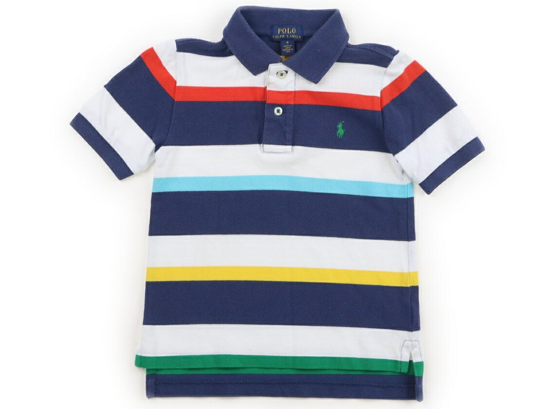 ポロラルフローレン POLO RALPH LAUREN ポロシャツ 110 男の子 ネイビー、マルチカラー、ボーダー 子供服 ベビー服 キッズ アウトレット ユーズド 【中古】キッズ・ベビー・マタニティ