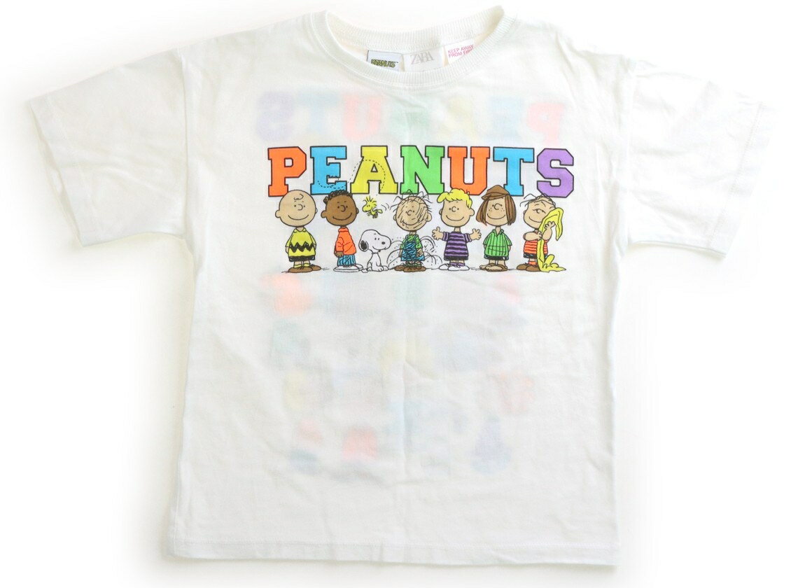 ザラ ZARA Tシャツ・カットソー 110 男の子 白、スヌーピー 子供服 ベビー服 キッズ アウトレット ユーズド 【中古】キッズ・ベビー・マタニティ