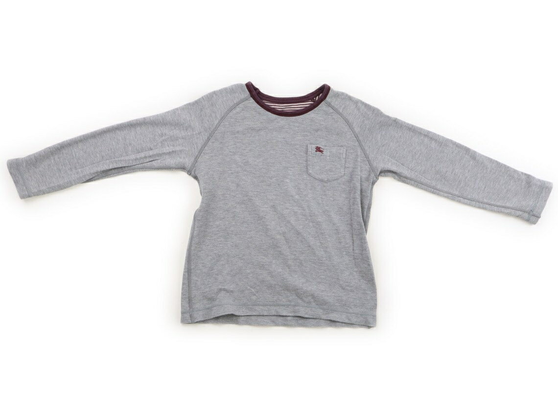 Rakuten - バーバリー BURBERRY Tシャツ・カットソー 120 男の子 グレーボーダー柄ピンクブラウン 子供服 ベビー服 キッズ アウトレット ユーズド 【中古】キッズ・ベビー・マタニティ