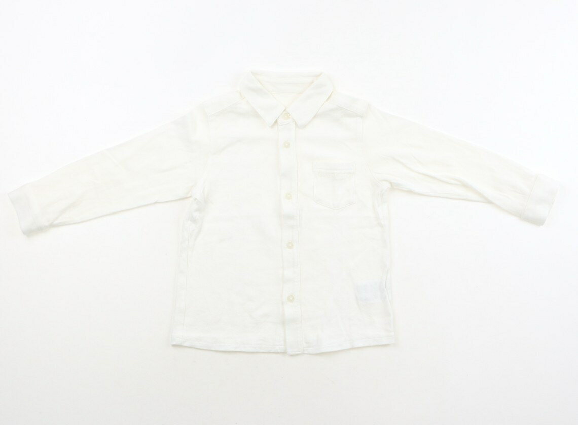 コムサフォセット COMME CA FOSSETTE シャツ・ブラウス 100 男の子 ホワイト 子供服 ベビー服 キッズ アウトレット ユーズド 【中古】キッズ・ベビー・マタニティ