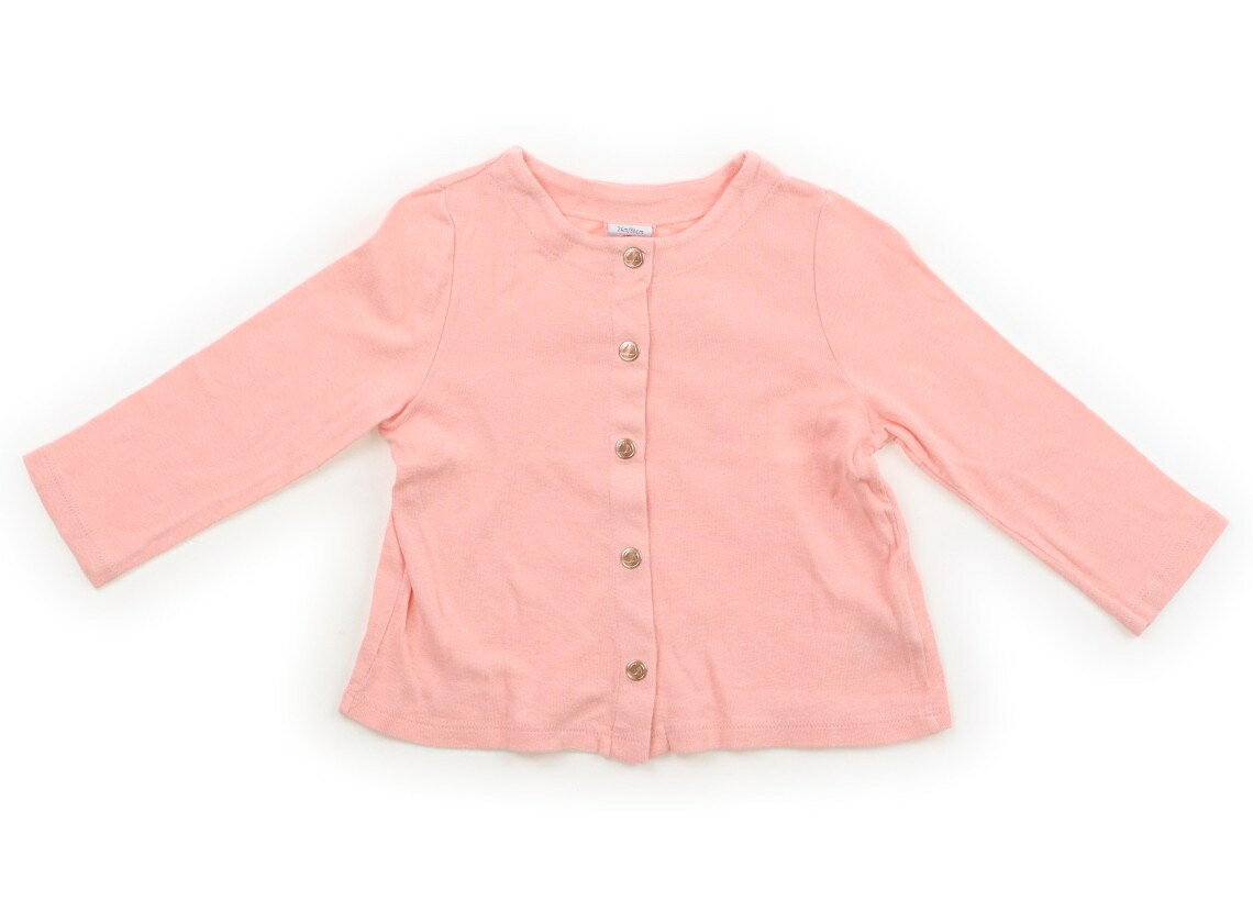 プチバトー PETIT BATEAU カーディガン 80 女の子 サーモンピンク 子供服 ベビー服 キッズ アウトレット ユーズド 【中古】キッズ・ベビー・マタニティ