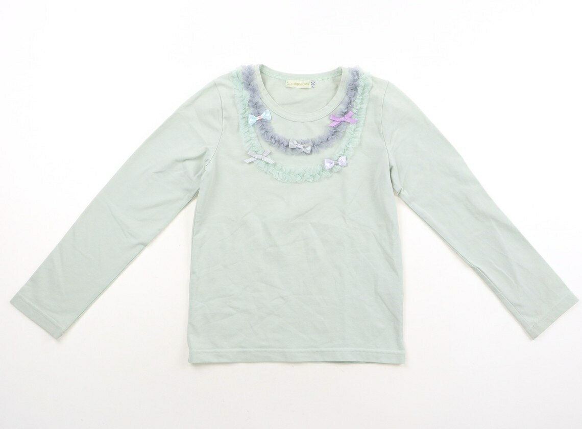Rakuten - パンパンチュチュ panpantutu Tシャツ・カットソー 130 女の子 グリーン 子供服 ベビー服 キッズ アウトレット ユーズド 【中古】キッズ・ベビー・マタニティ