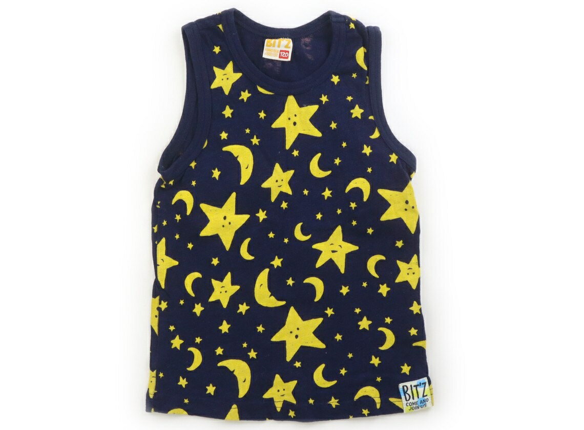 Bit'z Tank Top/Camisole, Size 120, Boys, Navy/Yellow/Star/Moon Design, Children's Clothing, Baby Clothes, Kids, Outlet, Used [Pre-owned] Kids, Baby, Maternity