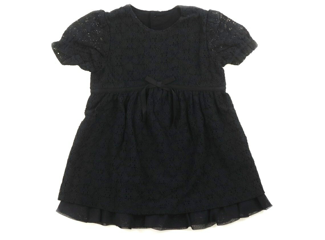 コムサデモード COMME CA DU MODE ワンピース 100 女の子 ダークグリーン・黒・レース 子供服 ベビー服 キッズ アウトレット ユーズド 【中古】キッズ・ベビー・マタニティ