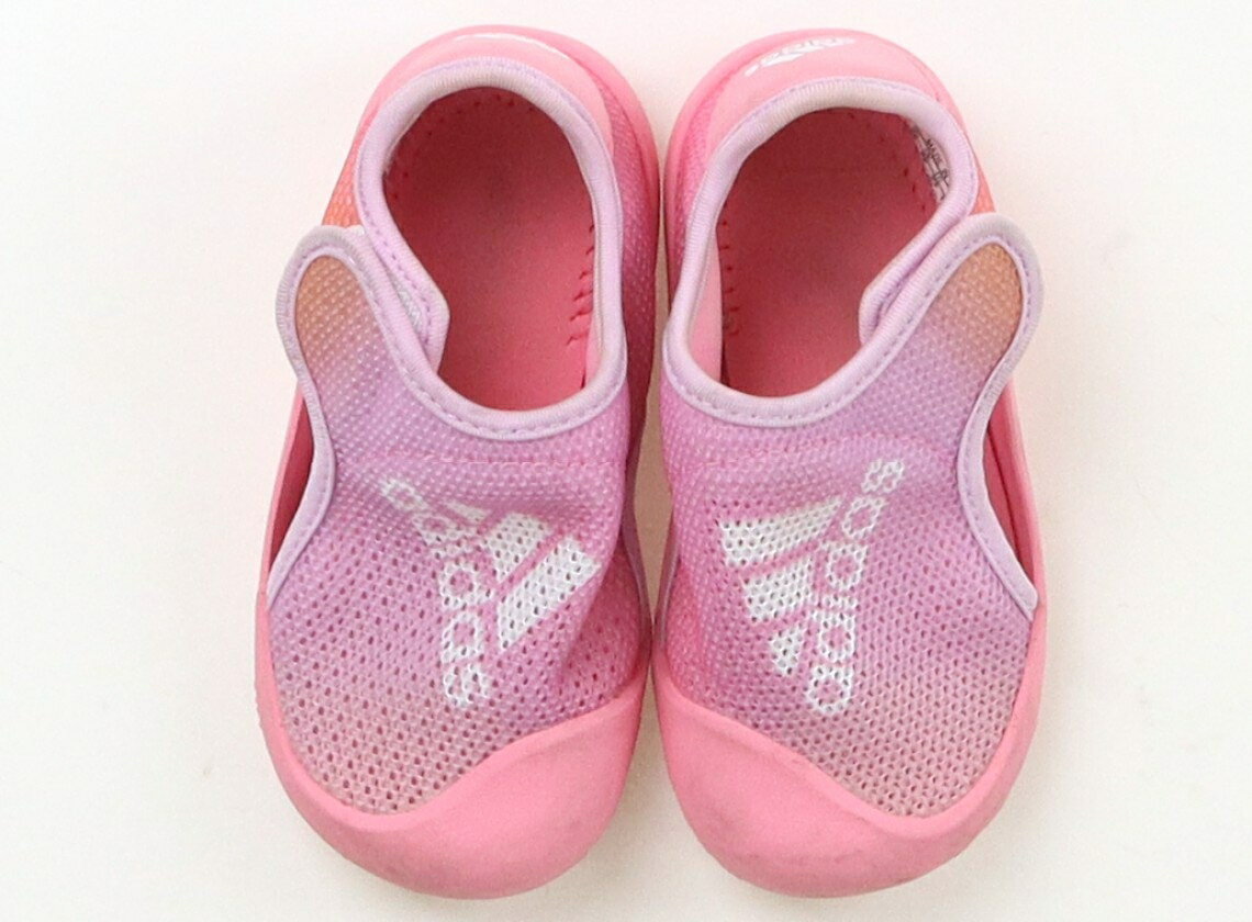 アディダス Adidas スニーカー 靴14cm〜 女の子 ピンク　ブランドロゴ 子供服 ベビー服 キッズ アウトレット ユーズド 【中古】キッズ・ベビー・マタニティ