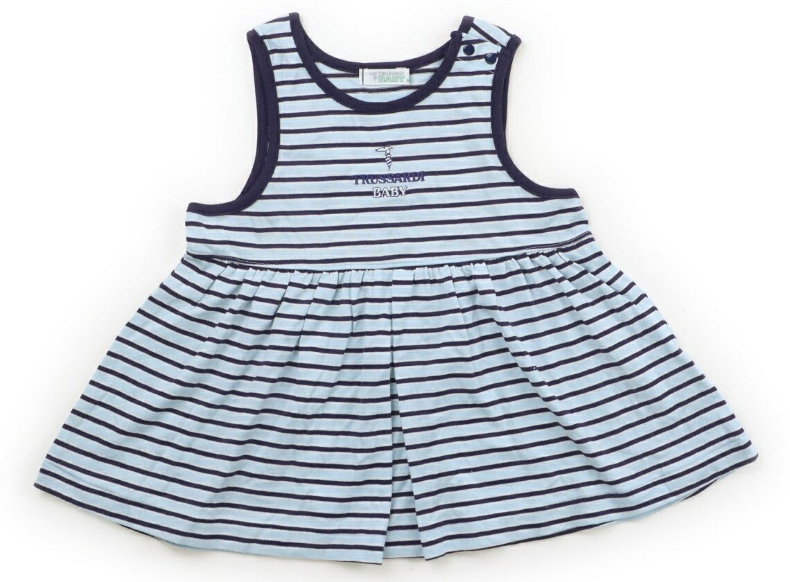 Rakuten - トラサルディ TRUSSARDI Baby ワンピース 90 女の子 ブルー・ネイビーボーダー 子供服 ベビー服 キッズ アウトレット ユーズド 【中古】キッズ・ベビー・マタニティ