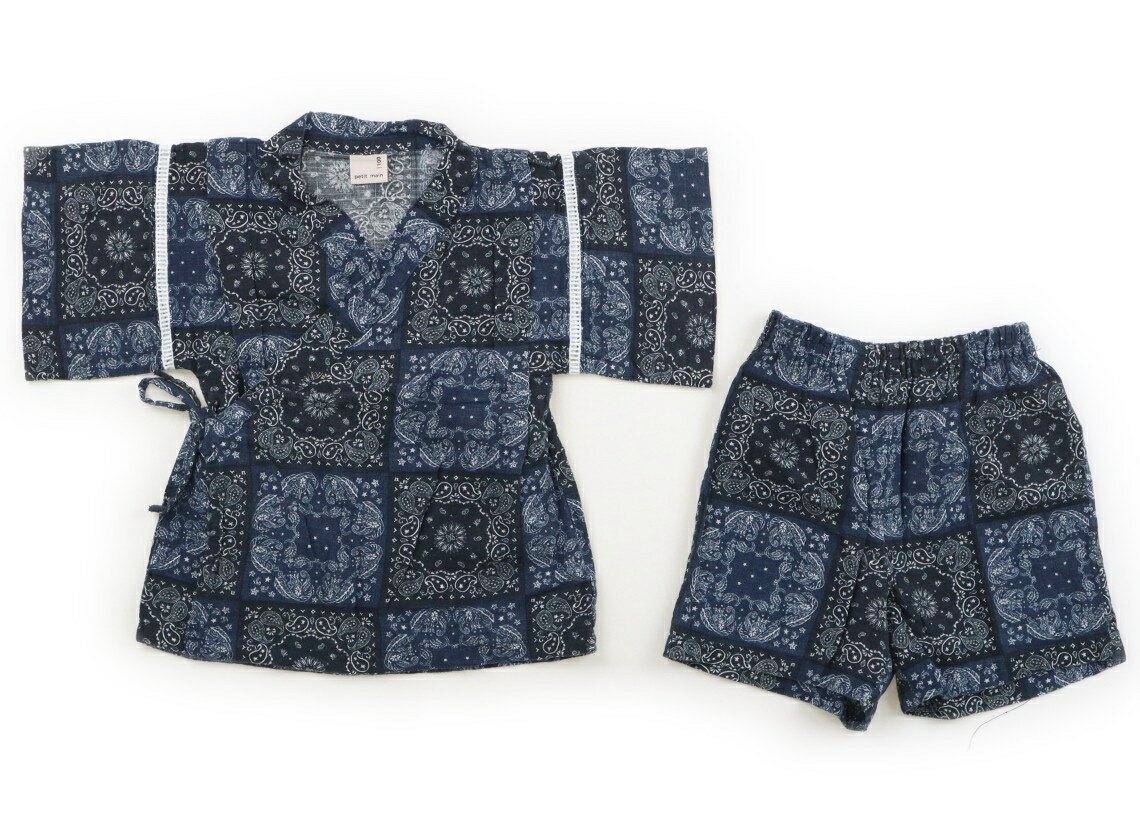 Rakuten - プティマイン petit main 浴衣・甚平・季節のイベント 100 男の子 黒、紺 子供服 ベビー服 キッズ アウトレット ユーズド 【中古】キッズ・ベビー・マタニティ