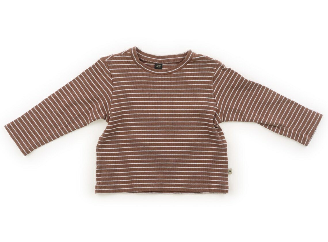 Rakuten - モイモルン moimoln Tシャツ・カットソー 100 男の子 ブラウン・白・ボーダー 子供服 ベビー服 キッズ アウトレット ユーズド 【中古】キッズ・ベビー・マタニティ
