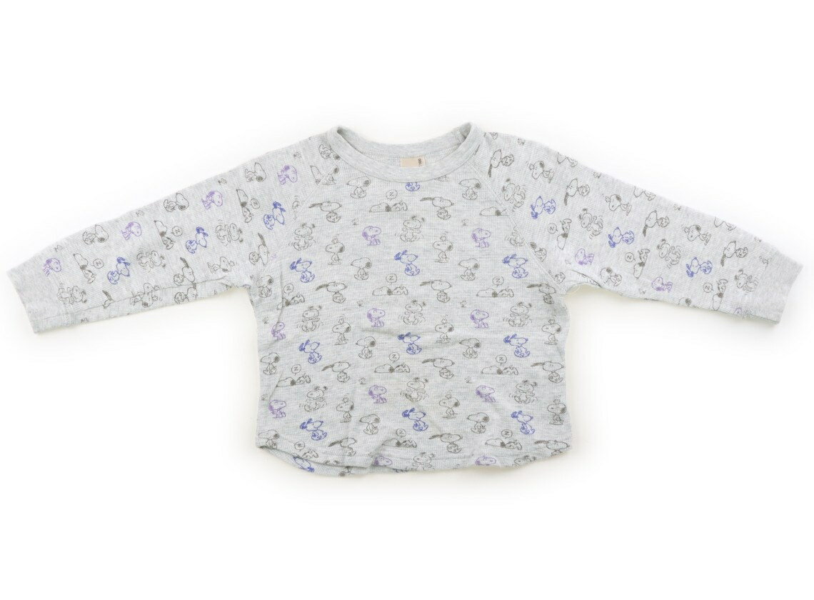 プティマイン petit main Tシャツ・カットソー 100 男の子 グレー・スヌーピー 子供服 ベビー服 キッズ アウトレット ユーズド 【中古】キッズ・ベビー・マタニティ