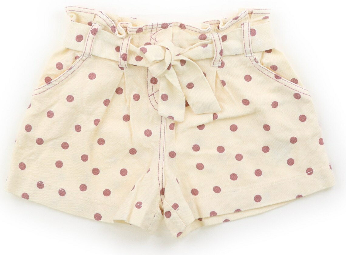 长裤 - ザラ ZARA ショートパンツ 100 女の子 アイボリー、モーヴピンク、ドット 子供服 ベビー服 キッズ アウトレット ユーズド 【中古】キッズ・ベビー・マタニティ