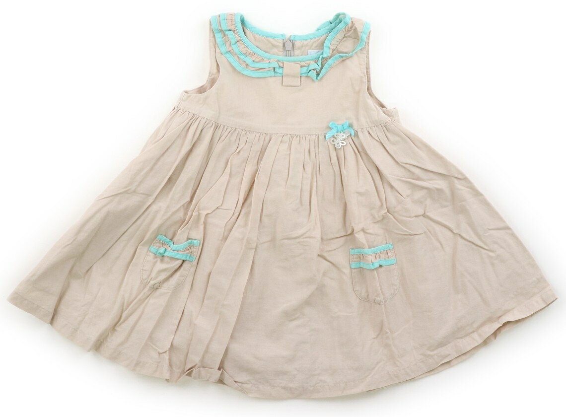Rakuten - タルティーヌエショコラ Tartine et Chocolat ワンピース 90 女の子 ベージュ 子供服 ベビー服 キッズ アウトレット ユーズド 【中古】キッズ・ベビー・マタニティ