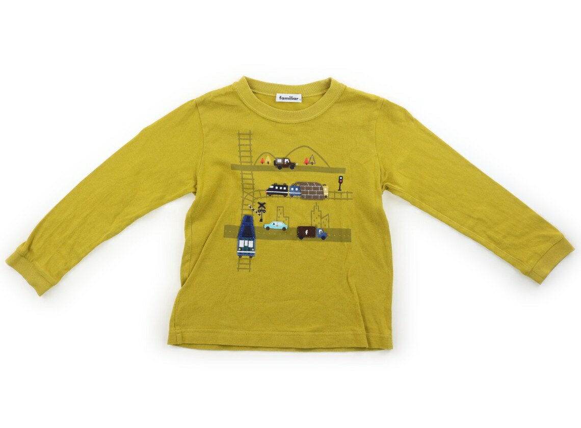 ファミリア familiar Tシャツ・カットソー 120 男の子 暗いマスタード 子供服 ベビー服 キッズ アウトレット ユーズド 【中古】キッズ・ベビー・マタニティ