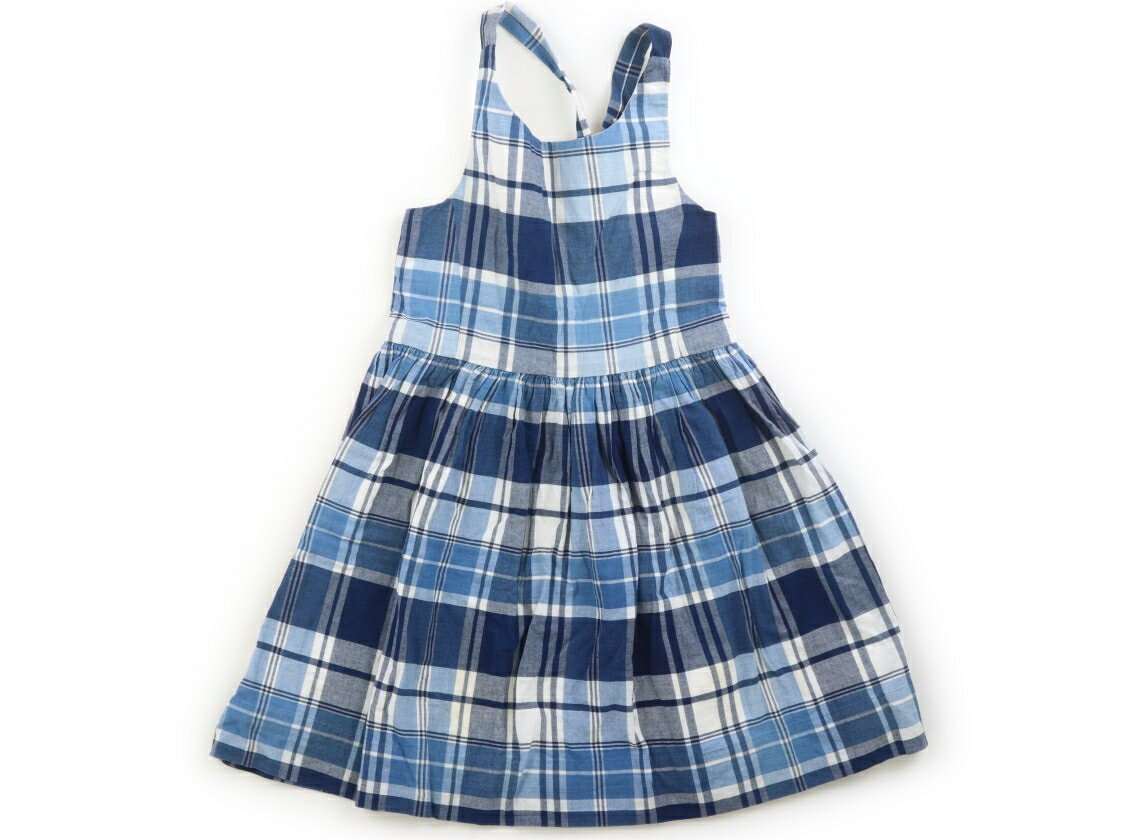 ポロラルフローレン POLO RALPH LAUREN ワンピース 120 女の子 紺・チェック 子供服 ベビー服 キッズ アウトレット ユーズド 【中古】キッズ・ベビー・マタニティ
