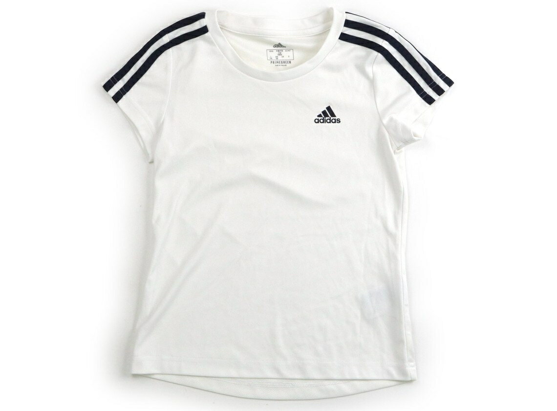 アディダス Adidas スポーツウェア・ダンスウェア 140 男の子 白・紺 子供服 ベビー服 キッズ アウトレット ユーズド 【中古】キッズ・ベビー・マタニティ
