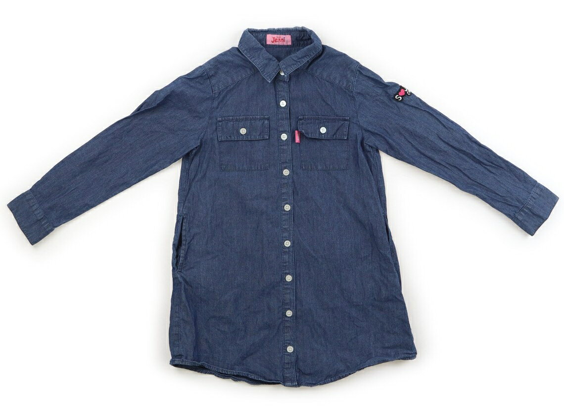 ジェニィ JENNI シャツ・ブラウス 130 女の子 ブルー系 子供服 ベビー服 キッズ アウトレット ユーズド 【中古】キッズ・ベビー・マタニティ
