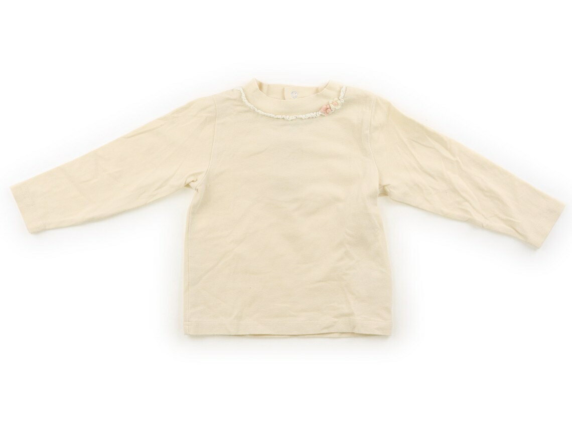 Rakuten - スーリー Souris Tシャツ・カットソー 90 女の子 クリーム・ピコレース 子供服 ベビー服 キッズ アウトレット ユーズド 【中古】キッズ・ベビー・マタニティ