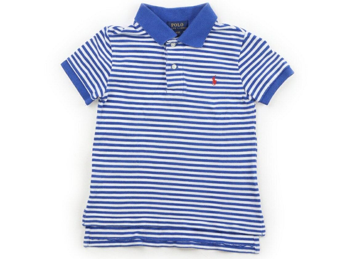 ポロラルフローレン POLO RALPH LAUREN ポロシャツ 100 男の子 青・白・ボーダー ...