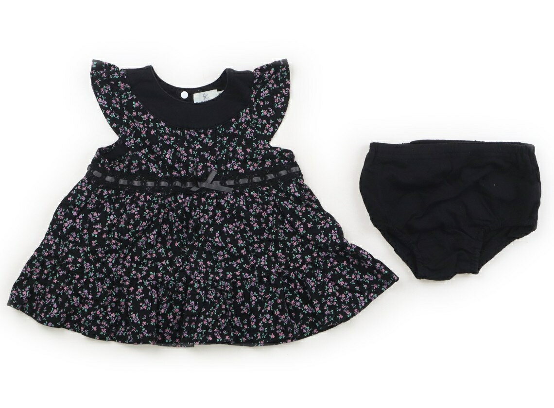 組曲 Kumikyoku ワンピース 70 女の子 黒、花柄 子供服 ベビー服 キッズ アウトレット ユーズド 【中古】キッズ・ベビー・マタニティ