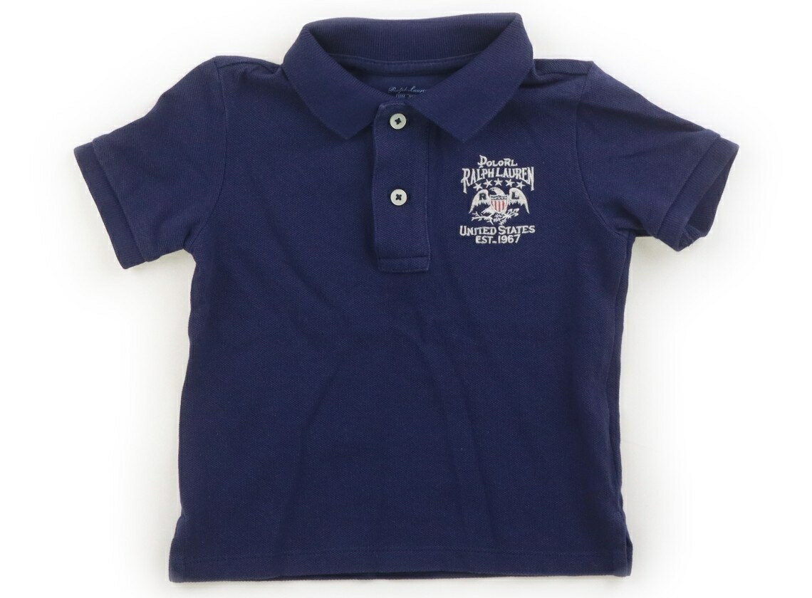 ラルフローレン Ralph Lauren ポロシャツ 80 男の子 ネイビー、アメリカ国旗 子供服 ベビー服 キッズ アウトレット ユーズド 【中古】キッズ・ベビー・マタニティ