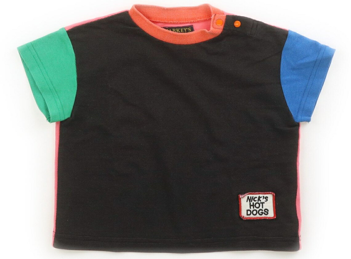 Rakuten - マーキーズ Markey's Tシャツ・カットソー 80 女の子 こげ茶　青 子供服 ベビー服 キッズ アウトレット ユーズド 【中古】キッズ・ベビー・マタニティ