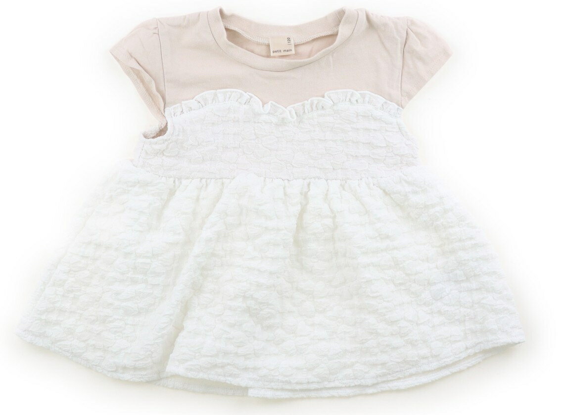 プティマイン petit main チュニック 120 女の子 アイボリー・ホワイト 子供服 ベビー服 キッズ アウトレット ユーズド 【中古】キッズ・ベビー・マタニティ