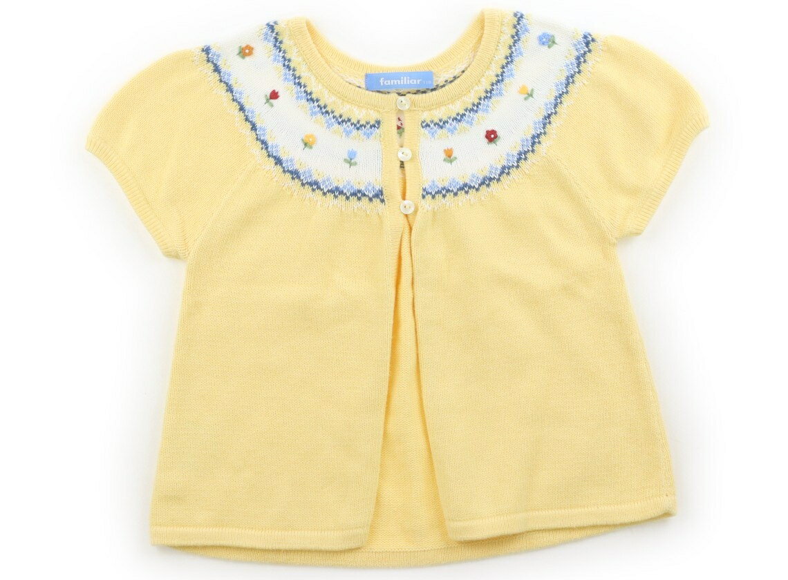 ファミリア familiar カーディガン 110 女の子 イエロー 子供服 ベビー服 キッズ アウトレット ユーズド 【中古】キッズ・ベビー・マタニティ