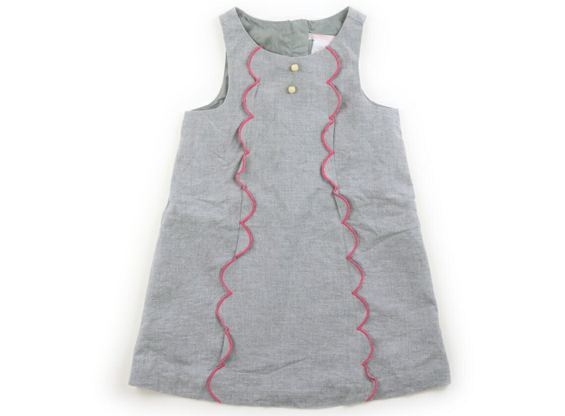 ジャニー＆ジャック Janie & Jack ジャンパースカート 80 女の子 グレー、ショッキングピンク 子供服 ベビー服 キッズ アウトレット ユーズド 【中古】キッズ・ベビー・マタニティ