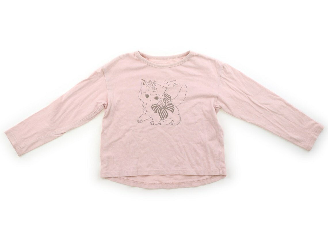 Rakuten - エニィファム anyFAM Tシャツ・カットソー 120 女の子 ピンク、ねこ 子供服 ベビー服 キッズ アウトレット ユーズド 【中古】キッズ・ベビー・マタニティ