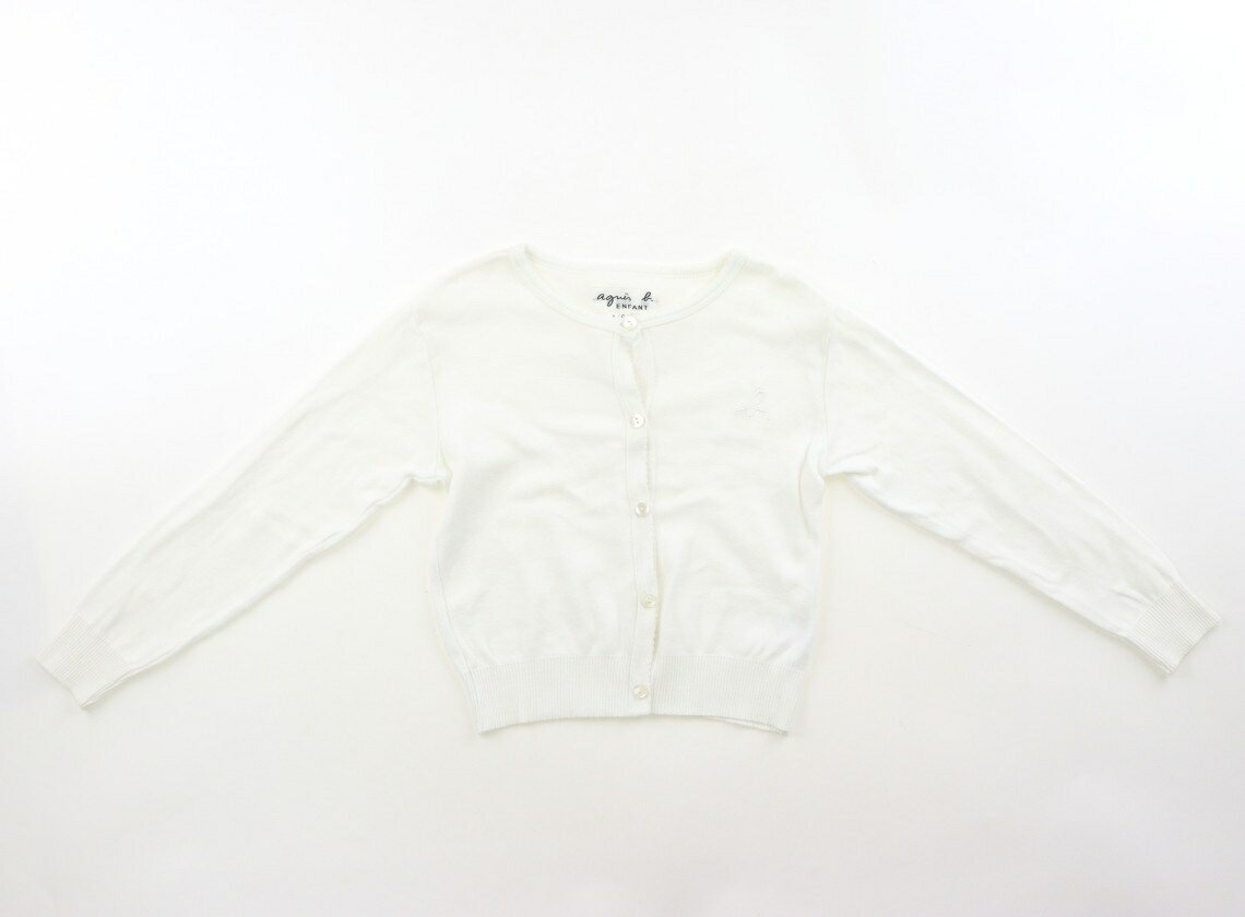 アニエスベー agnes.b カーディガン 100 女の子 オフ白 子供服 ベビー服 キッズ アウトレット ユーズド 【中古】キッズ・ベビー・マタニティ