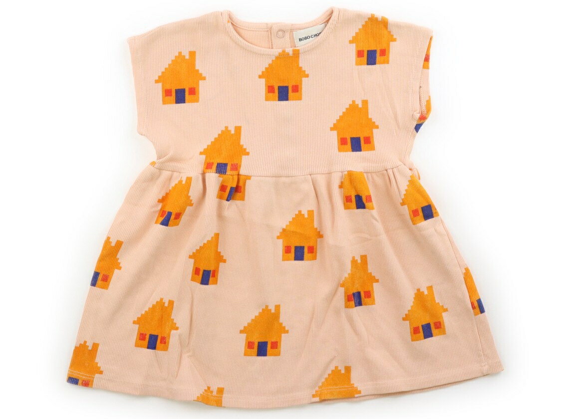 ボボ・ショーズ BOBO CHOSES チュニック 80 女の子 オレンジ系、家 子供服 ベビー服 キッズ アウトレット ユーズド キッズ・ベビー・マタニティ
