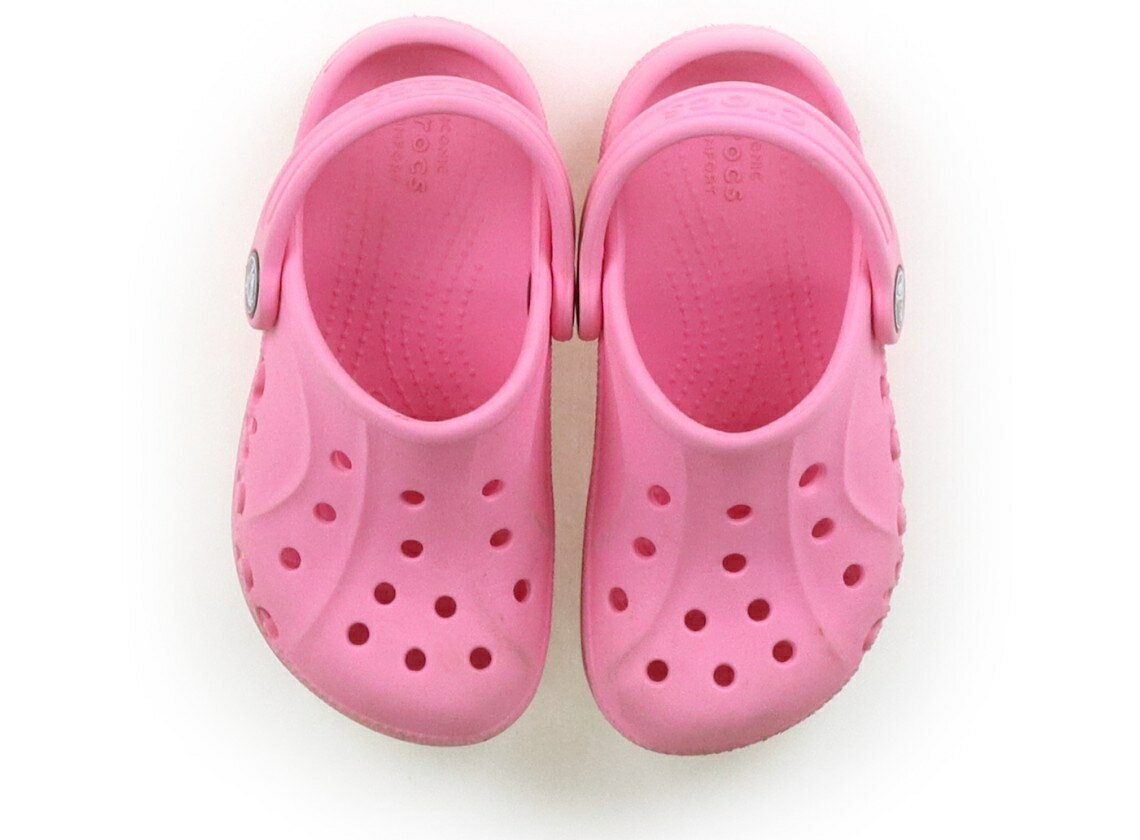 クロックス CROCS サンダル 靴16cm〜 女の子 ピンク 子供服 ベビー服 キッズ アウトレット ユーズド 【中古】キッズ・ベビー・マタニティ