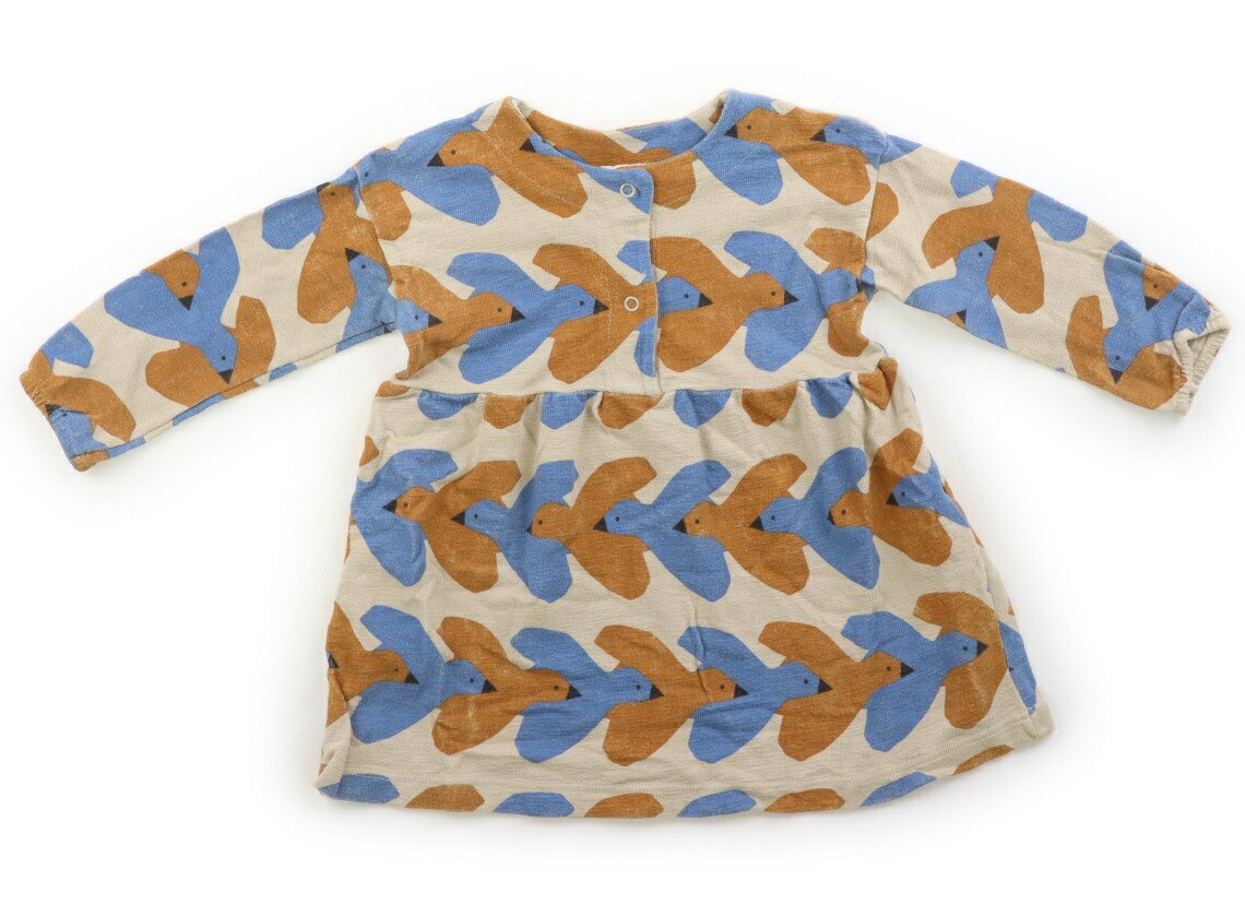 ボボ・ショーズ BOBO CHOSES ワンピース 80 男の子 ベージュ・ブルー 子供服 ベビー服 キッズ アウトレット ユーズド キッズ・ベビー・マタニティ